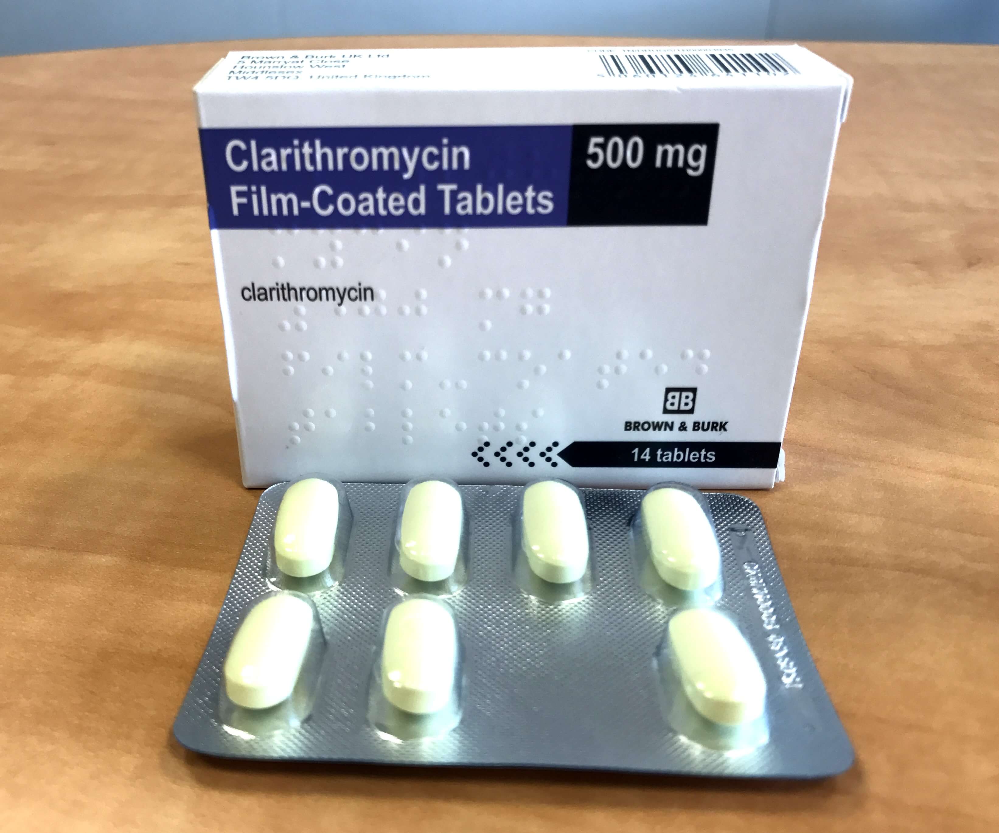 how to take clarithromycin 500mg tablets