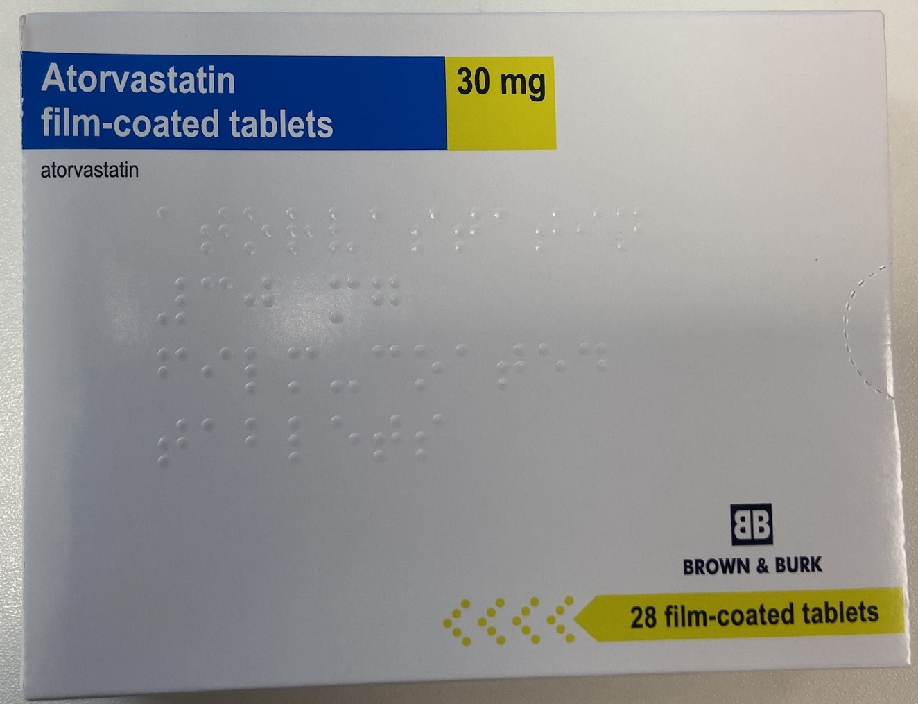 ATORVASTATIN 30MG FILM COATED TABLETS