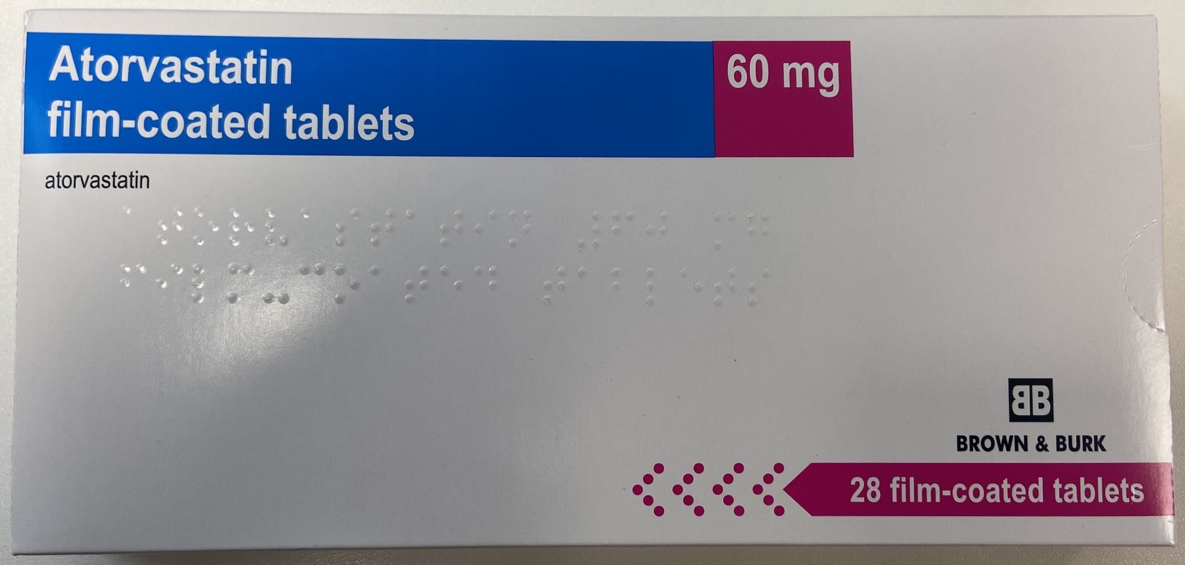 ATORVASTATIN 60MG FILM COATED TABLETS