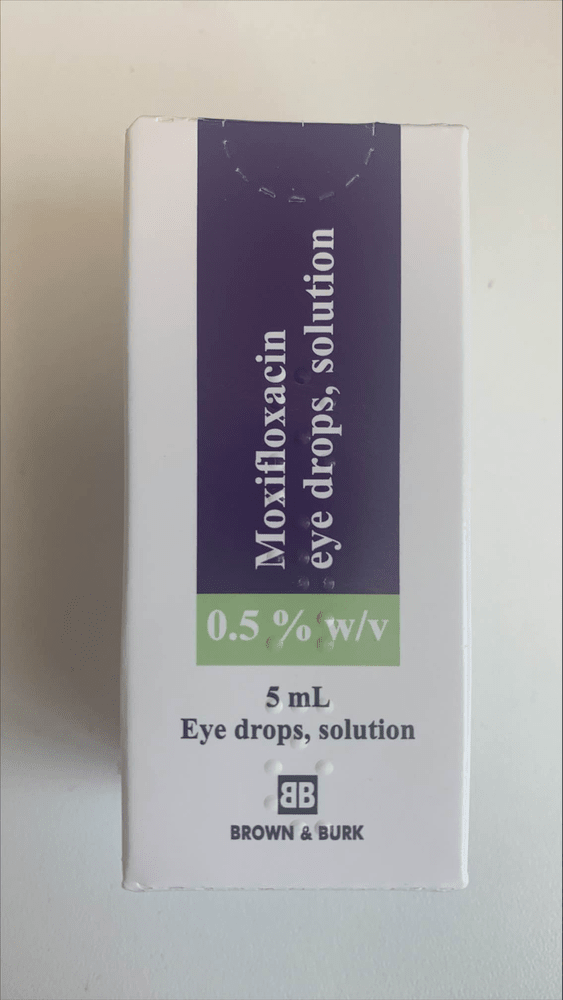 Moxifloxacin eye drops