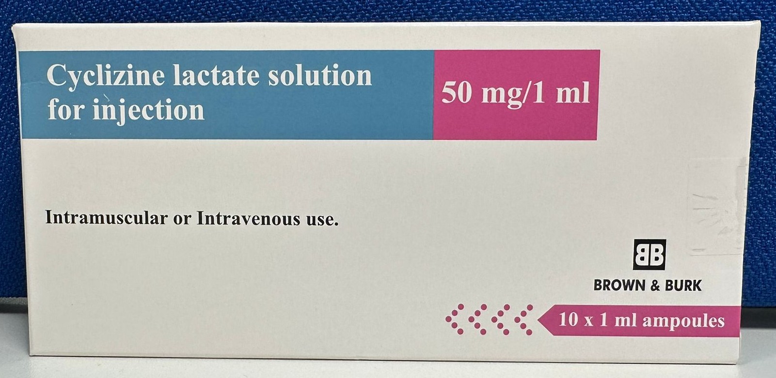 Cyclizine Lactate for Injection