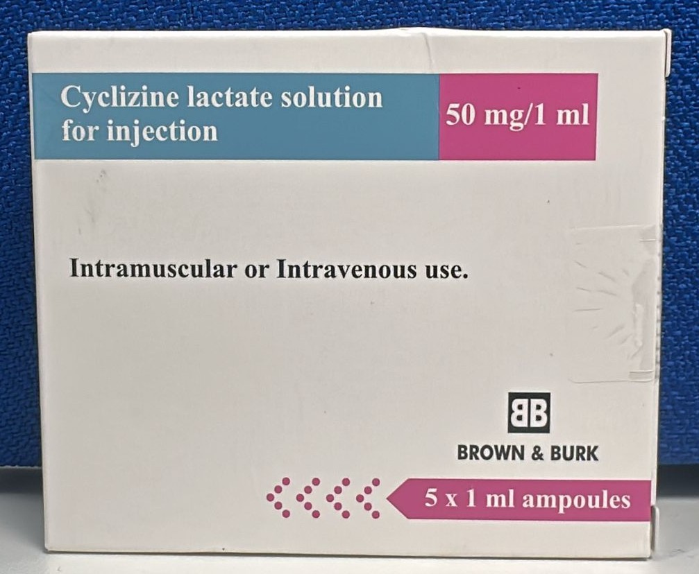 Cyclizine Lactate Injection 5ml