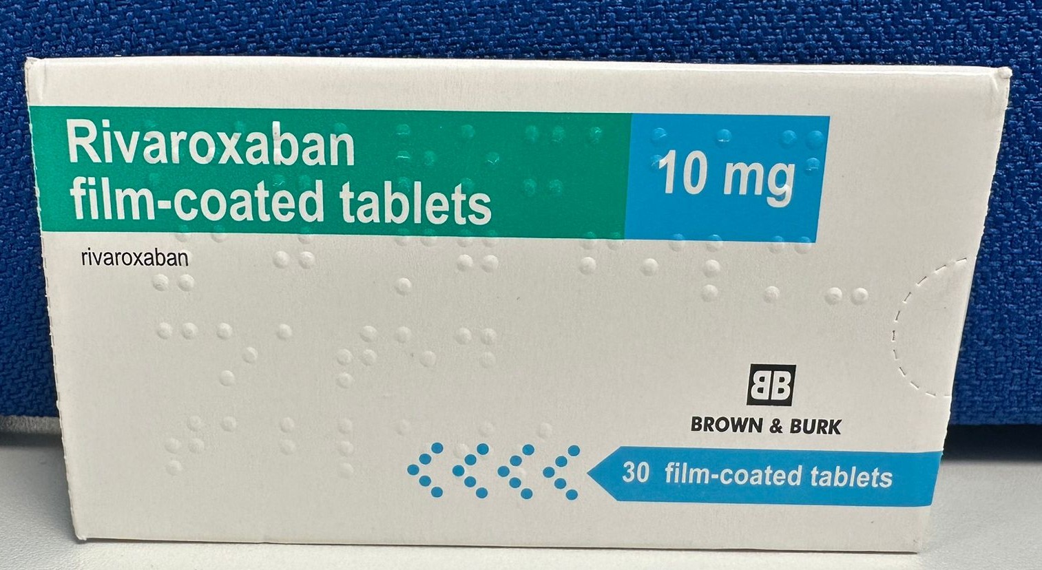 Rivaroxaban 10mg Film-Coated Tablets (30's)
